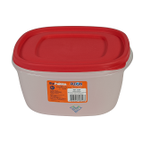 Pote Plastico Quadrado 3,3L Com Tampa